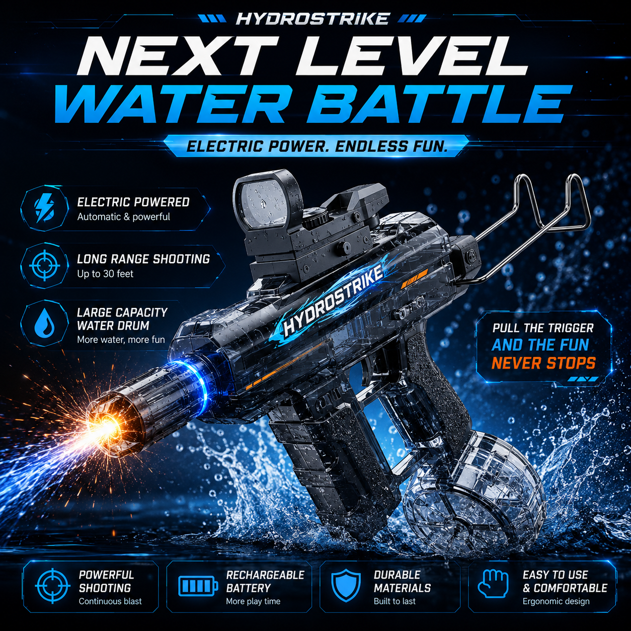 HydroStrike™ Electric Water Blaster